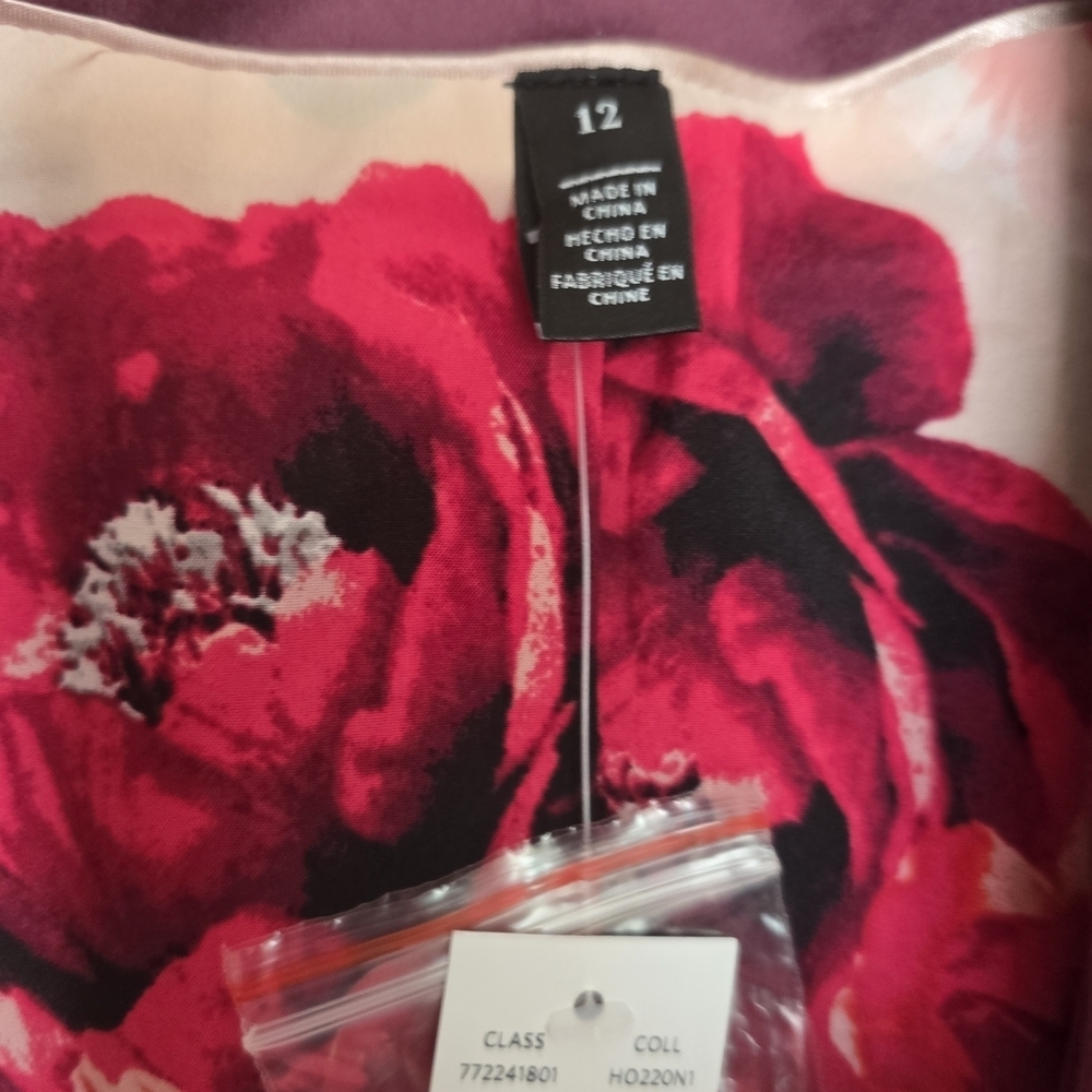 NWT White House Black Market Port Plum Velvet Editor Blazer - Picture 4 of 5
